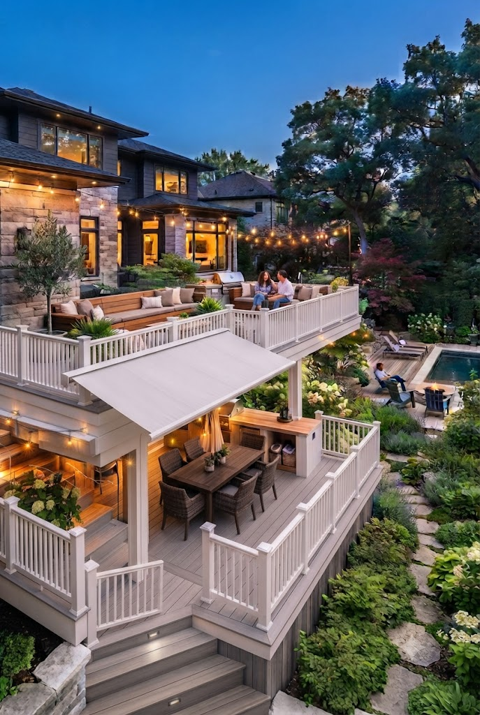 Wraparound Split-Level Deck