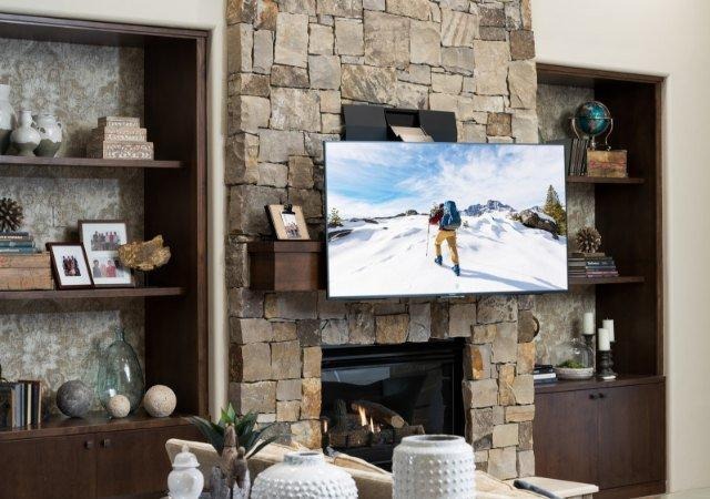 Motorized Pull-Down TV Mount System