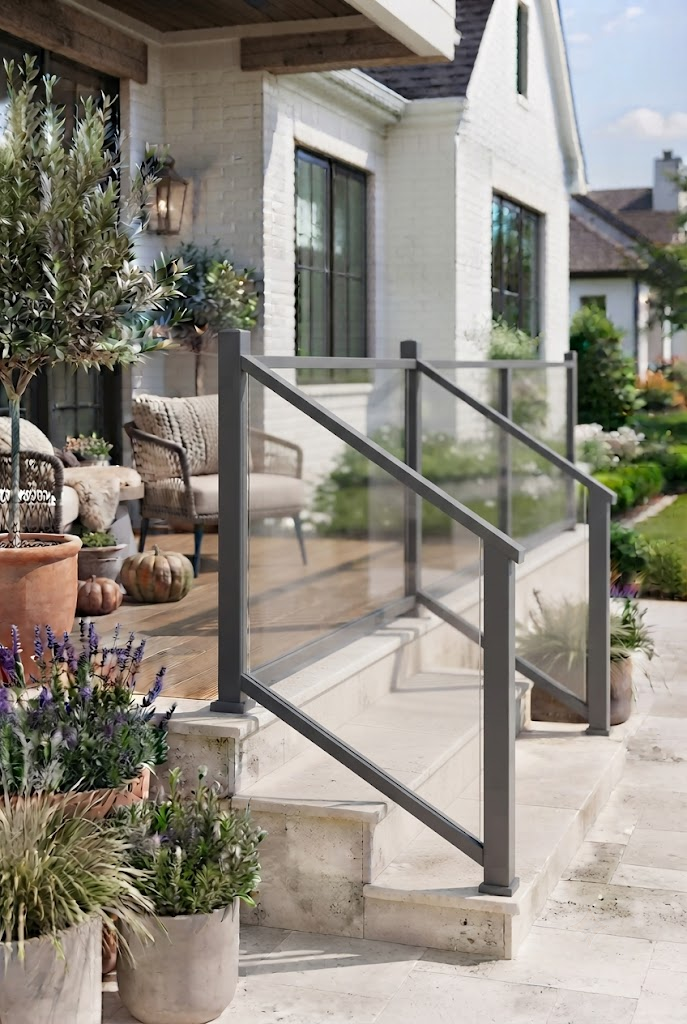 Modern Minimalist Porch Railing
