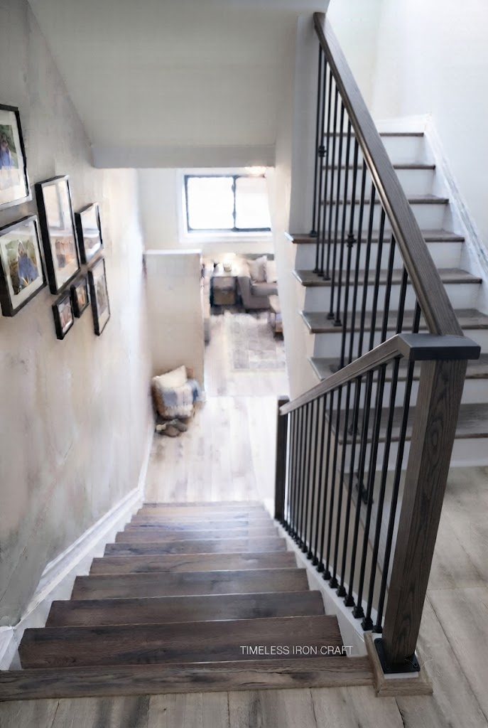 Vertical Iron Baluster Railing