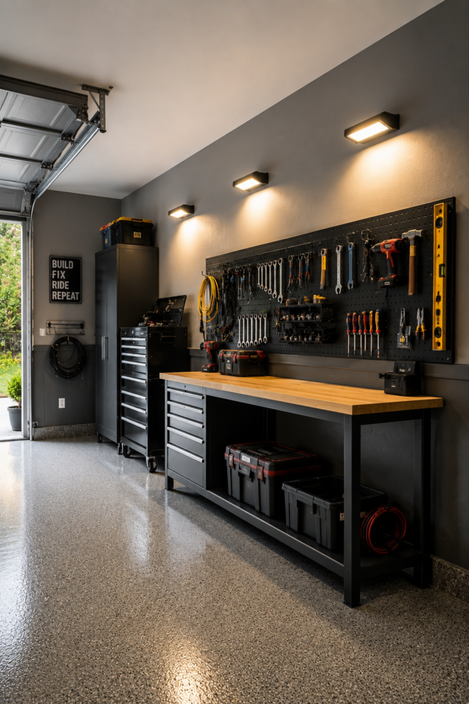 Wall-Mounted Garage Lighting