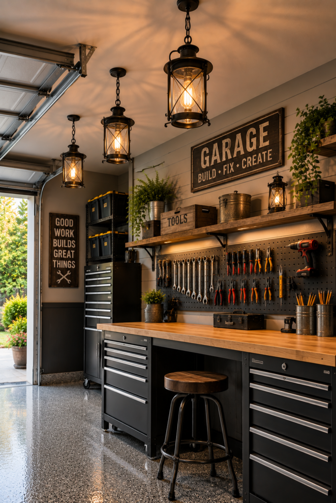 Vintage Lantern-Style Fixtures