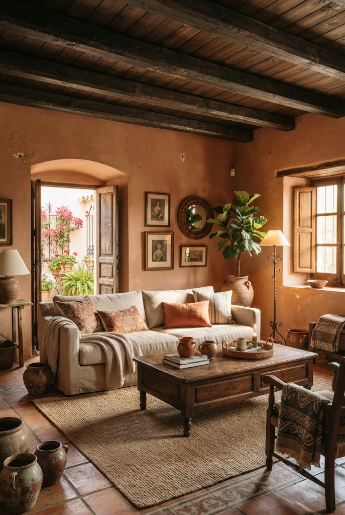 Start with Warm Earthy Colors