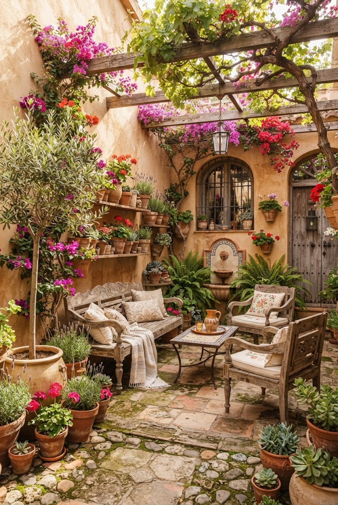 Design a Cozy Courtyard-Inspired Space