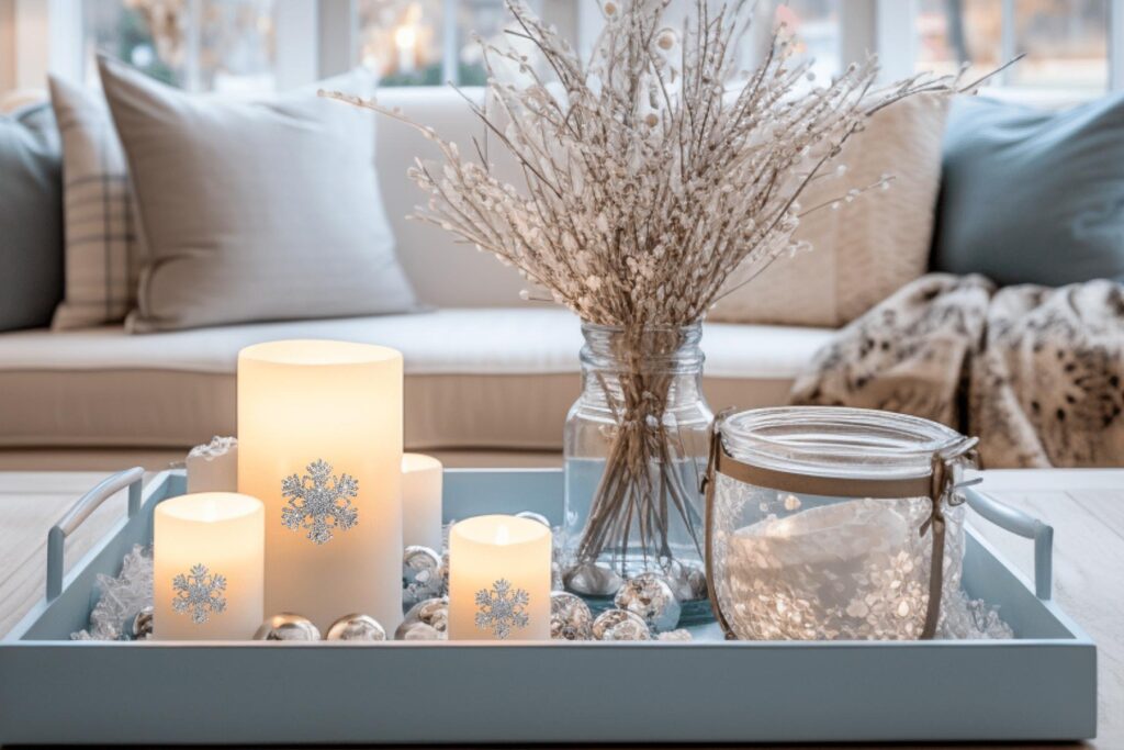 Incorporate Snow-Inspired Decorative Accents