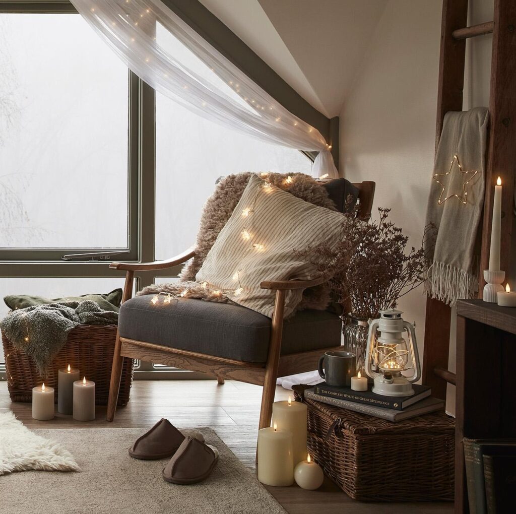 Add Cozy Winter Corners for Relaxation