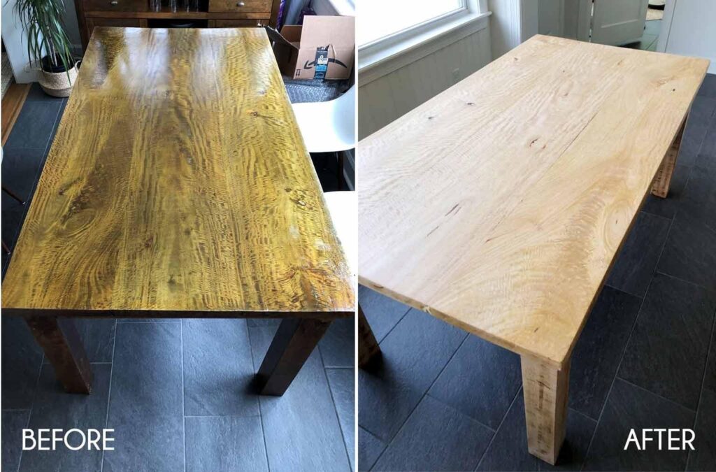 Natural Wood Stain Refinishing