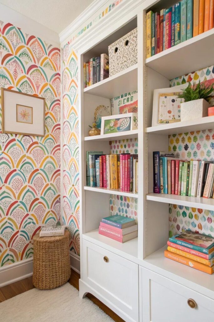 Peel-and-Stick Wallpaper Furniture Makeover